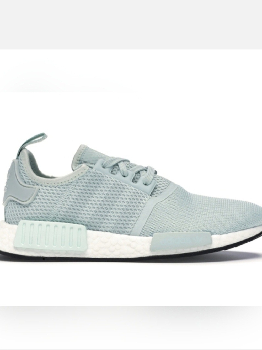 Adidas Womens Knit Runner Sneakers - Light Mint